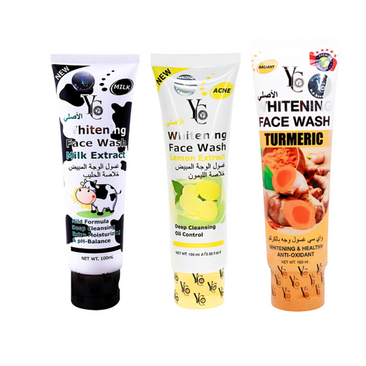 Yc Whitening Face Wash Lemon, Milk & Turmeric Extract